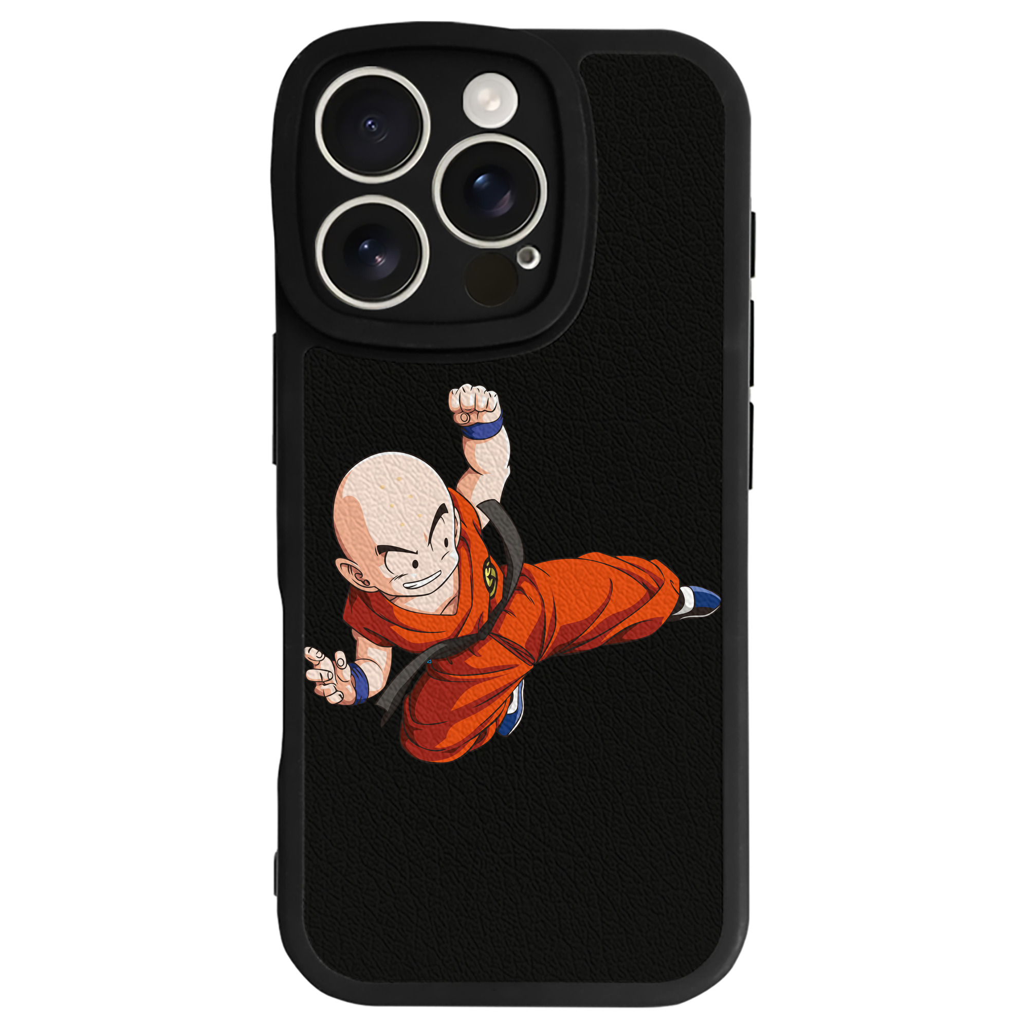 （画像用） ドラゴンボール クリリン DRAGON BALL krillin 【iPhone 16シリーズ対応】シリコンスマホケース（レザー調） 材質：シリコン